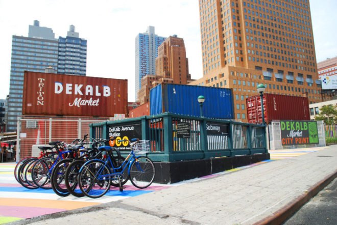 Dekalb Market, dekalb market shipping container, shipping container market, shipping containers, brooklyn, local markets