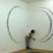 judith braun, fingerings, carbon finger paintings, charcoal finger drawings, green art, minimal materials, temporary artwork
