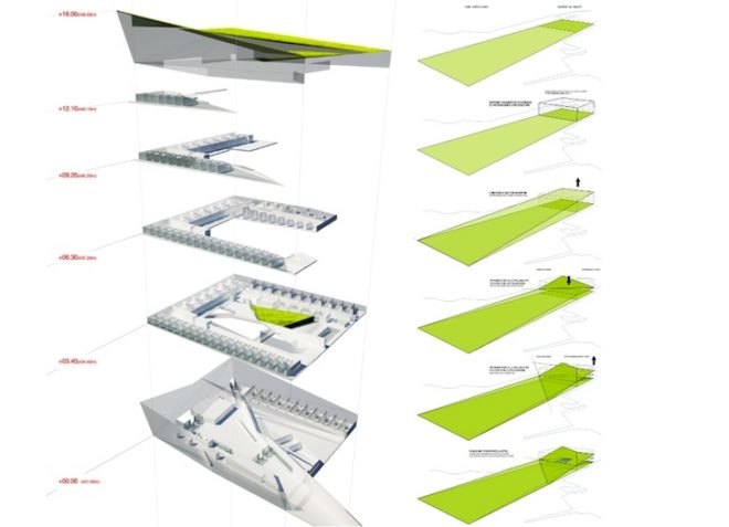 Francois Zab, --+aa, MenoMenoPiu, Stavia 2012, green roof hotel and spa, eco-tourism, eco-travel, green roof, eco design, sustainable design, green design, Switzerland, lakeside, nature, spa, hotel
