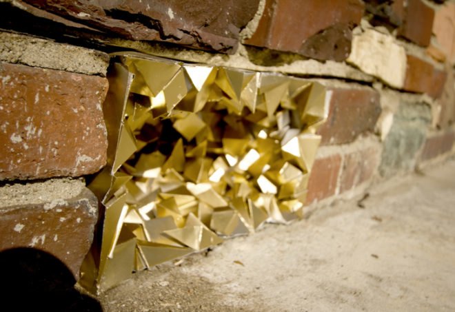 Paige Smith, geode, paper geodes, street art, a common name, los angeles, street art, paper in 3d, paper geodes, paper sculptures