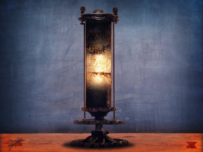 ReTech, salvaged materials, recycled lamps, lamp design, green lamp design, sustainable furniture design, repurposed industrial materials, reused objects