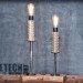 ReTech, salvaged materials, recycled lamps, lamp design, green lamp design, sustainable furniture design, repurposed industrial materials, reused objects