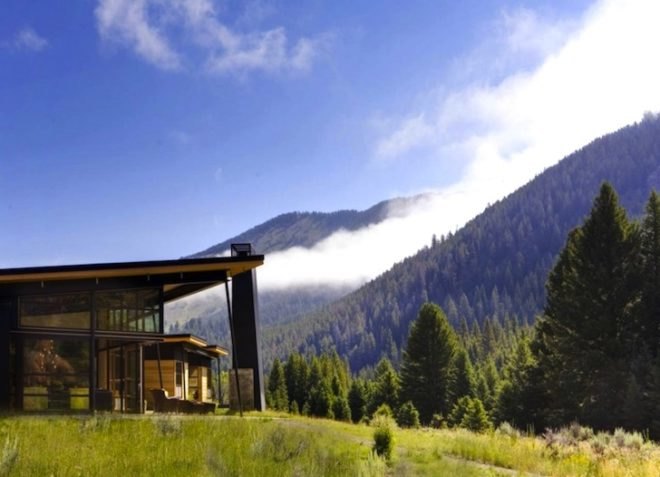 Balance Associates Architects, Big Sky, Montana, River Bank House, green design, sustainable design, eco-design, geothermal pumps, passive design, sustainability, solar orientation, insulation