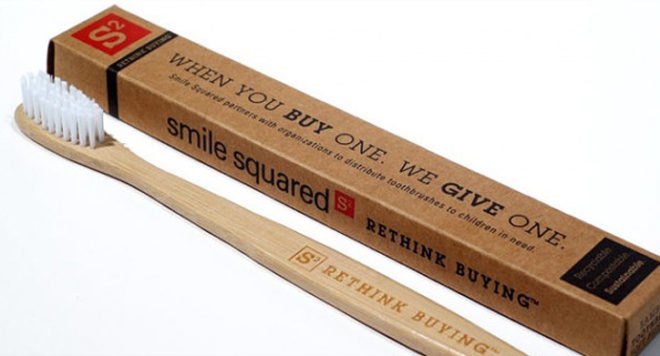 smiled squared toothbrush, eco toothbrush, bamboo toothbrush, dental health for those is need, green dental care, eco dental care