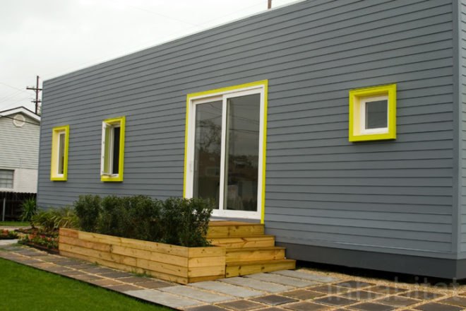 REOSE Sustainable Building, Hurricane Resistant Architecture, Tiffany Lin, Judith Kinnard, Steel Structured Insulated Panes, Pre Fab Housing, edible garden, communal spaces, social spaces