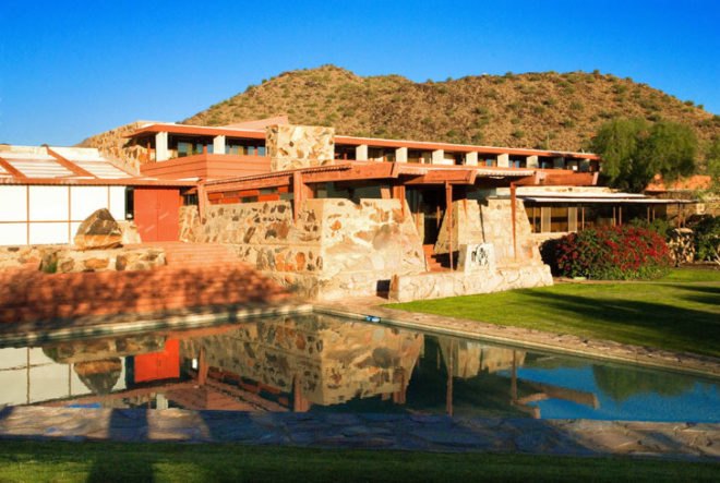 Taliesin West, Frank Lloyd Wright, FLW, prairie style architecture, national register of historic places, Arizona, AZ, solar, net-zero energy, clean energy, green retrofits, green renovations, historic architecture, Scottsdale, Phoenix