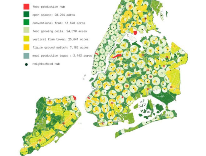 green design, eco design, sustainable design, Terreform, New York City Steady State, urban farming, New York Economically Self Sufficient, food growing cells, meat production towers