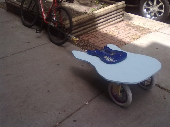 Peter LeGrand, trailers, bike trailers, repurposed materials, recycled materials, chicago bike trailers, green design, eco design, sustainable design, carrier trailers,