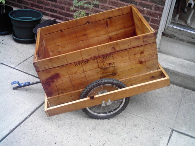 Peter LeGrand, trailers, bike trailers, repurposed materials, recycled materials, chicago bike trailers, green design, eco design, sustainable design, carrier trailers,
