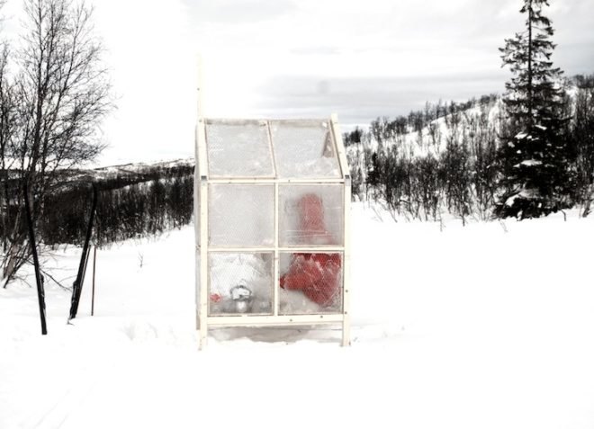 tiny structures, tiny spaces, green design, sustainable design, eco-design, Gartnerfuglen, Norway, fisherman shack made of ice, Unavailable, minimalist design, shack, portable