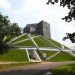 Denton Corker Marshall, green roof, green mound, towering tables, University of Indonesia, central library, daylighting, skylights, green design, sustainable design, eco design, rainwater harvest,