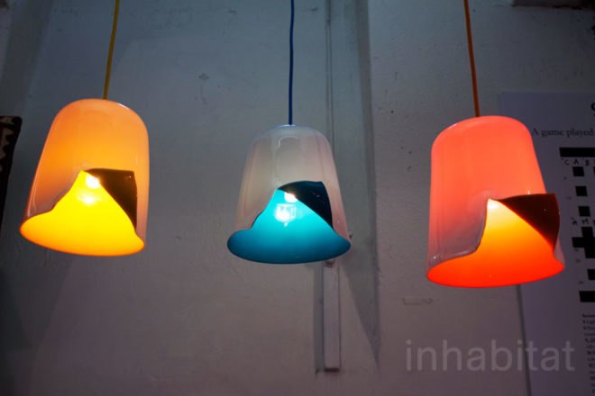 Glass Lamps, supserstudio piu, superstudio 13, milan design week 2012, milan furniture fair, green furniture, sustainable design, green design, sustainable interiors, eco furniture, green products, ilide, italy, milan design fair