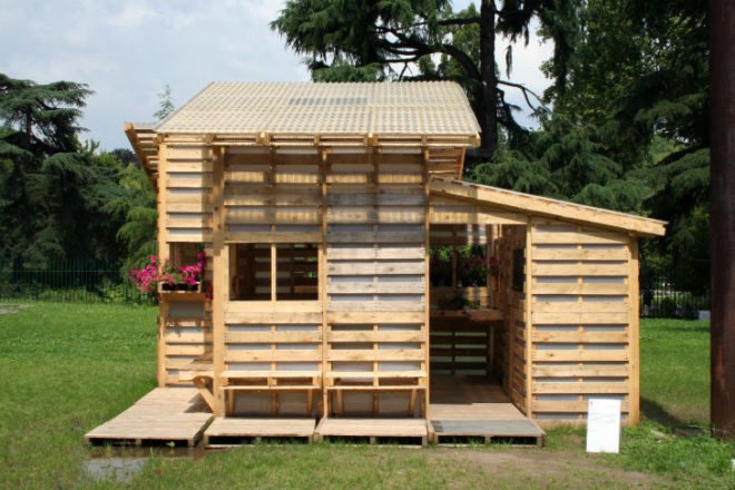 6 Pallet Architecture, I-Beam Pallet House, shipping pallets, pallet architecture, shipping pallet, pallet