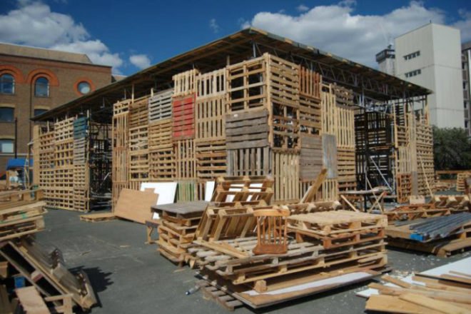 I-Beam Pallet House, 6 Pallet Architecture, shipping pallets, pallet architecture, shipping pallet, pallet