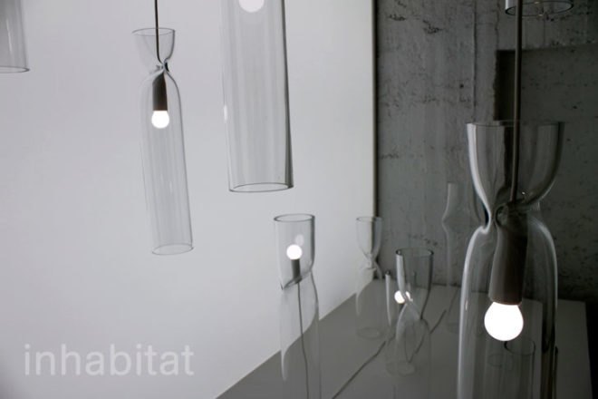 Nendo Glass Lamps, supserstudio piu, superstudio 13, milan design week 2012, milan furniture fair, green furniture, sustainable design, green design, sustainable interiors, eco furniture, green products, ilide, italy, milan design fair