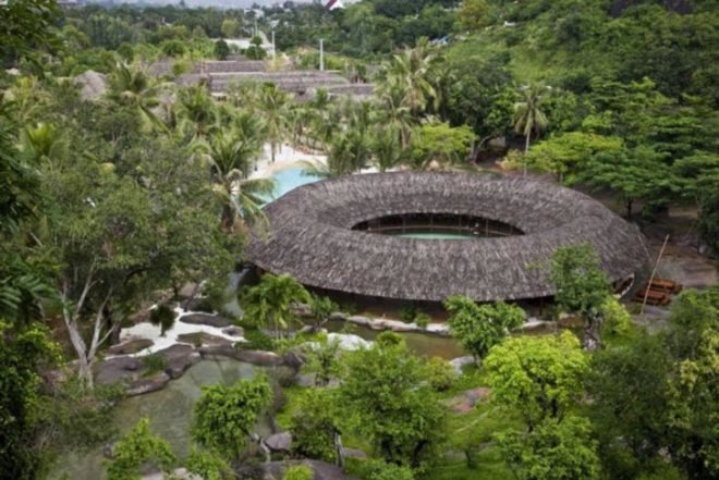 I Resort, A21 Studio, Nha Trang city, vietnam, natural materials, local materials, thatched-roof, mortise and tenon joints, architecture, green materials