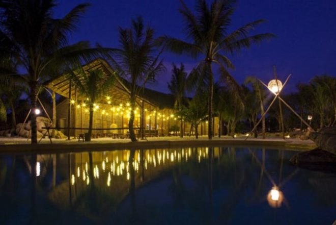 I Resort, A21 Studio, Nha Trang city, vietnam, natural materials, local materials, thatched-roof, mortise and tenon joints, architecture, green materials