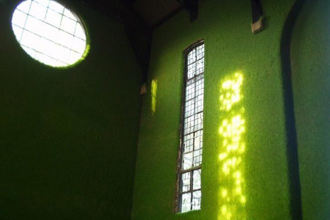 Dilston Grove, south east london, grass interiors, Ackroyd & Harvey, art, sustainable materials, botanical