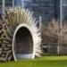 Luke Jerram, Aeolus Acoustic Wind Pavilion, Canary Warf, tubular sculpture, Greek mythology, Aeolian harp, Qanat desert, iran, sound sculpture, wind sculpture, natural melody, art, Interactive Objects, Wind Power, Zero energy