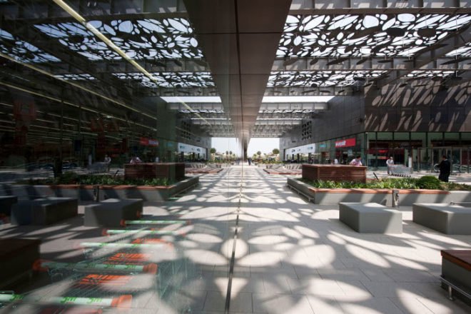 Asmacati Shopping Center, Tabanlioglu Architects, turkey, shopping center, shade screen, sun shade, public space