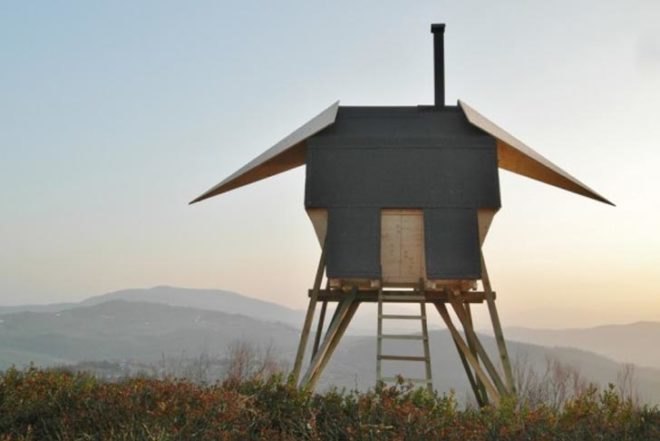 Huginn & Muninn, AtelierFORTE, zero energy, swedish design, italian design, fir wood, sauna, outdoors sauna