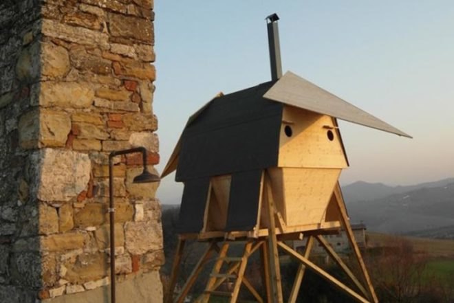 Huginn & Muninn, AtelierFORTE, zero energy, swedish design, italian design, fir wood, sauna, outdoors sauna