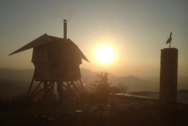 Huginn & Muninn, AtelierFORTE, zero energy, swedish design, italian design, fir wood, sauna, outdoors sauna