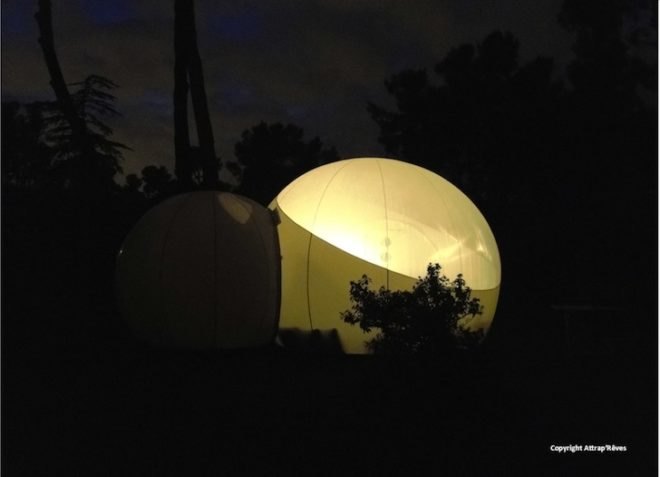 Attrap’Rêves, Marseille, hôtel, eco-tourism, Bubbletree, bubble tents, Pierre Stéphane, France, glamping, camping, transparent tents, eco-tourism, eco-design, sustainable design, green design