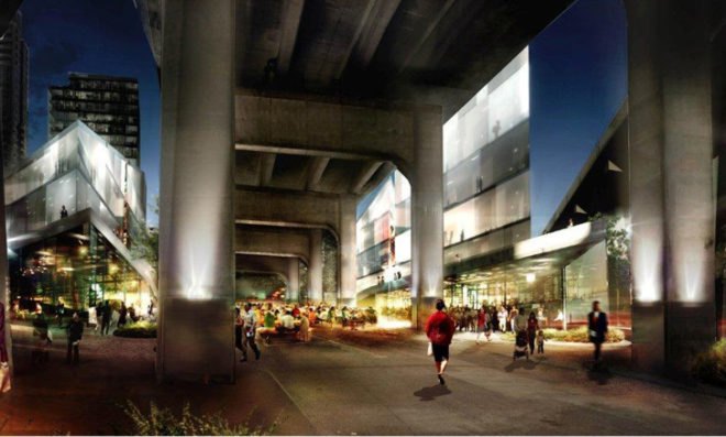 green design, eco design, sustainable design, BIG Architecture, Bjarke ingles, Vancouver, Granville Street Bridge, vertical garden, Beach and Howe, disused space, Granville Island