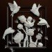 art, compostable / recycling, biodegradable materials, Calvin Nicholls, hummingbird, archival paper, fox, woodland, Canada, Ontario, paper art, paper knife, delicate art, paper sculptures, Recycling / Compost, animals