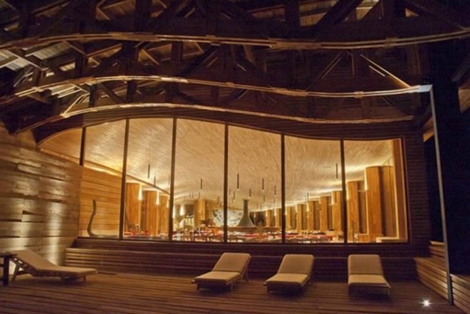Torres del Paine, chile, chilean design, Tierra Patagonia Hotel & Spa, Aerodynamic shape, local natural materias, lenga wood, stone, andes mountains, Architecture, Sustainable Materials, Eco Tourism
