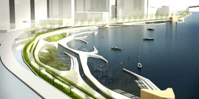 green design, eco design, sustainable design, East River Esplanade, Reimagining the Waterfront, Joseph Wood, East River, Takuma Ono, Museum of the City of New York, Matteo Rossetti
