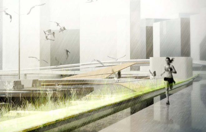 green design, eco design, sustainable design, East River Esplanade, Reimagining the Waterfront, Joseph Wood, East River, Takuma Ono, Museum of the City of New York, Matteo Rossetti