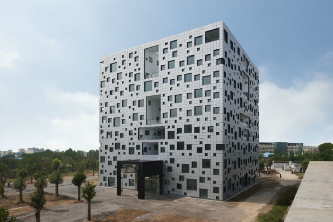 Cube Tube, SAKO Architects, eco office, daylighting, china, natural ventilation