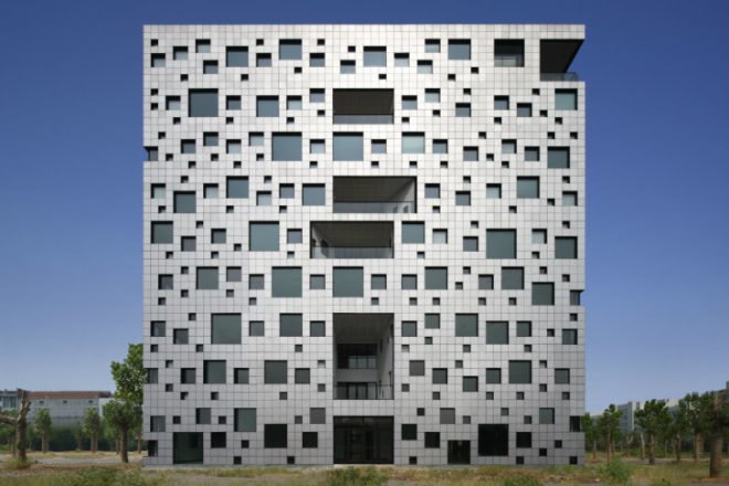Cube Tube, SAKO Architects, eco office, daylighting, china, natural ventilation