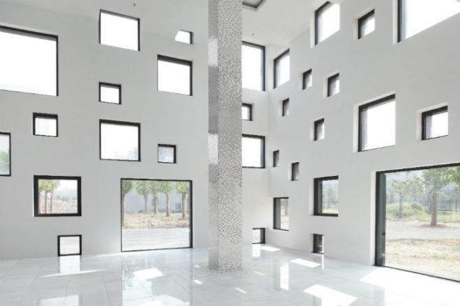 Cube Tube, SAKO Architects, eco office, daylighting, china, natural ventilation