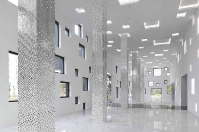 Cube Tube, SAKO Architects, eco office, daylighting, china, natural ventilation