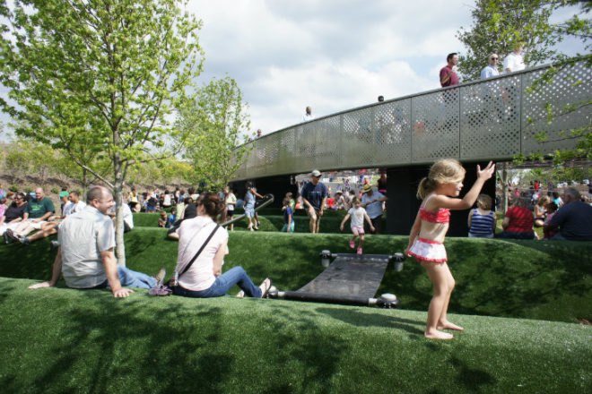 Cumberland Park, Hargreaves Associates, nashville, landscape architecture, urban park, kids park, green space, sustainable redevelopment