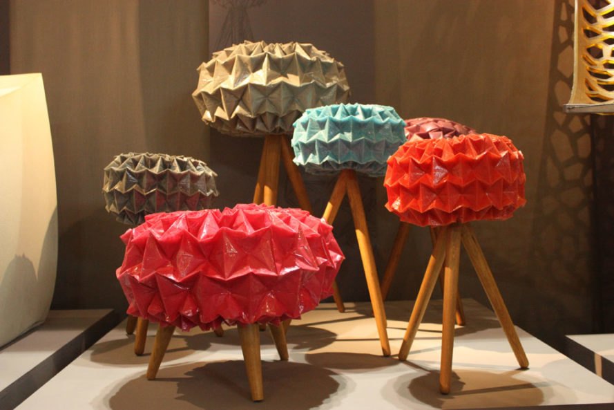 Idea 32, D-Vision, origami furniture, origami stool, origami chair, green furniture, transforming furniture