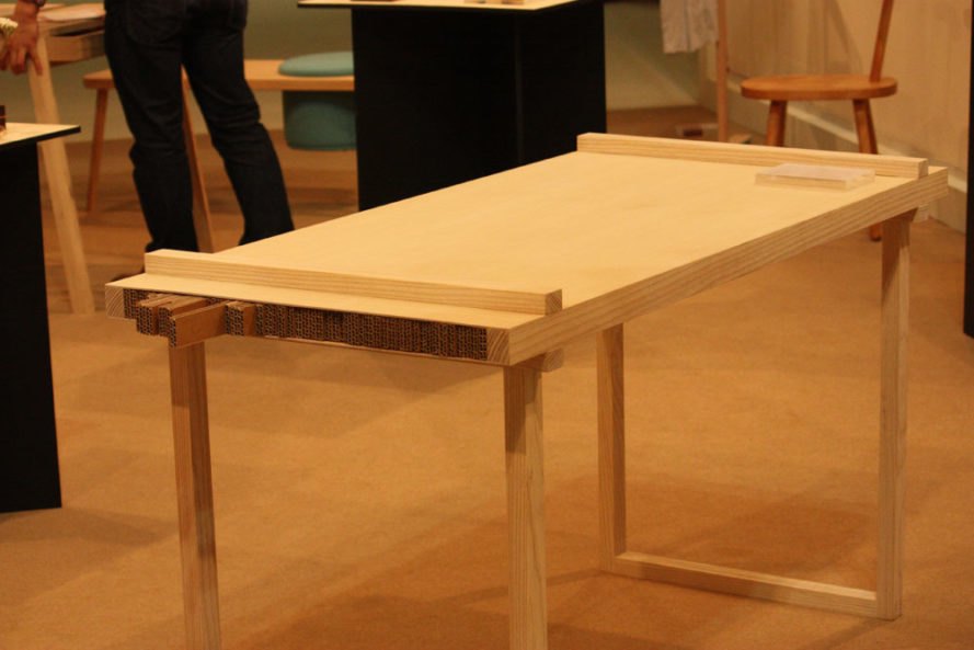 Outside In, Design Soil, flat pack table, cardboard furniture
