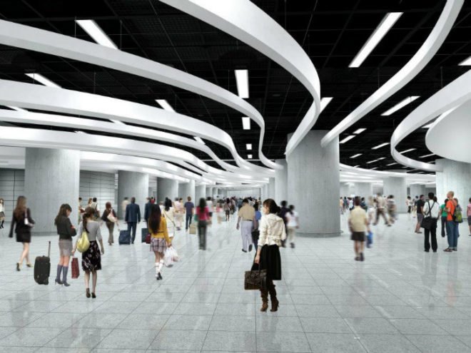 Express Rail Link West Kowloon Terminus, Aedas, Aecom, china high speed rail, green roof, train station, hong kong, high speed rail