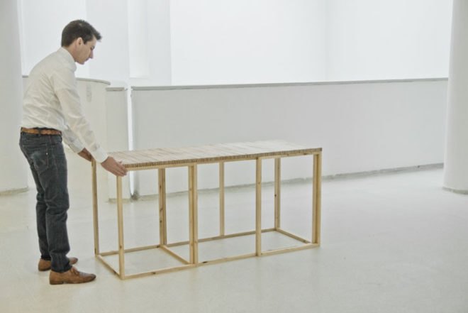 Mauricio Affonso, FAN Table, folding table, tables, furniture, furniture design