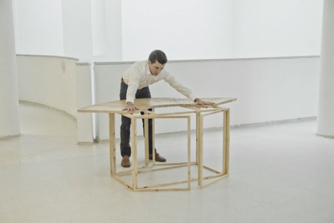 Mauricio Affonso, FAN Table, folding table, tables, furniture, furniture design