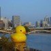 green design, eco design, sustainable design, Florentijn Hofman, pontoon boat, PVC sculpture, floating sculpture, Loire River, Loire Estuary