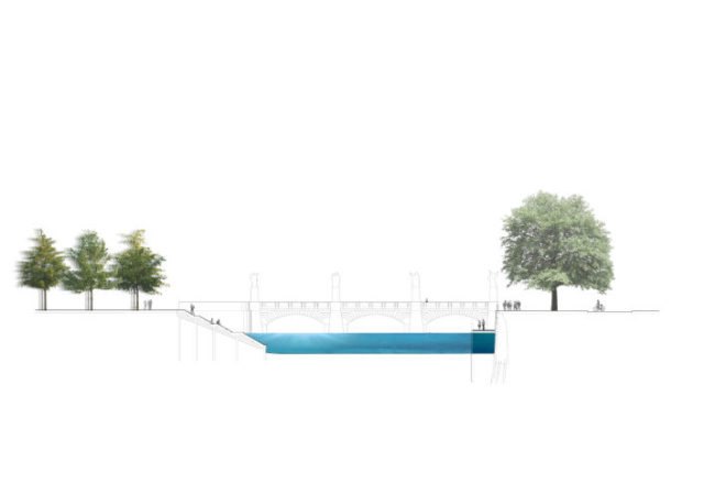 Flussbad, Realities United, berlin, spree river, river swimming pool, regenerative water project, global holcim award