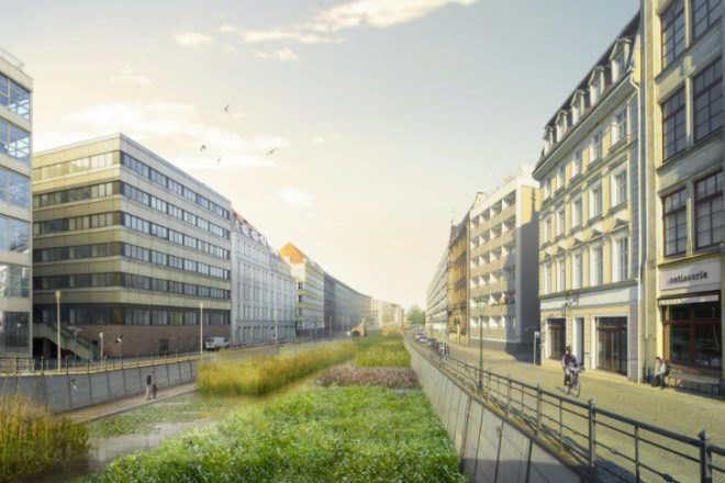 Flussbad, Realities United, berlin, spree river, river swimming pool, regenerative water project, global holcim award