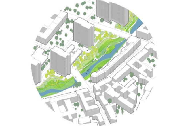 Flussbad, Realities United, berlin, spree river, river swimming pool, regenerative water project, global holcim award
