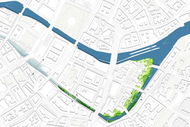 Flussbad, Realities United, berlin, spree river, river swimming pool, regenerative water project, global holcim award