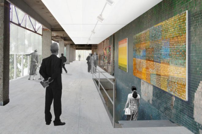 Garage Center for Contemporary Culture, OMA, art gallery, moscow, gorky park, green renovation, art exhibition space,