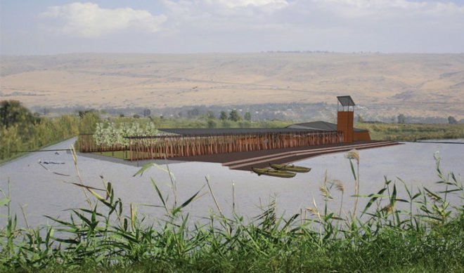 green design, eco design, sustainable design, Golany Architects, Hula Visitor Center, bird watching, Northern Israel, solar power, wooden louverl